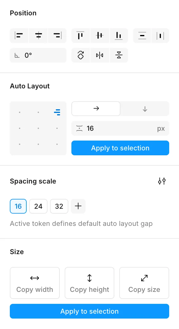 The Auto Layout panel inside Google Slides